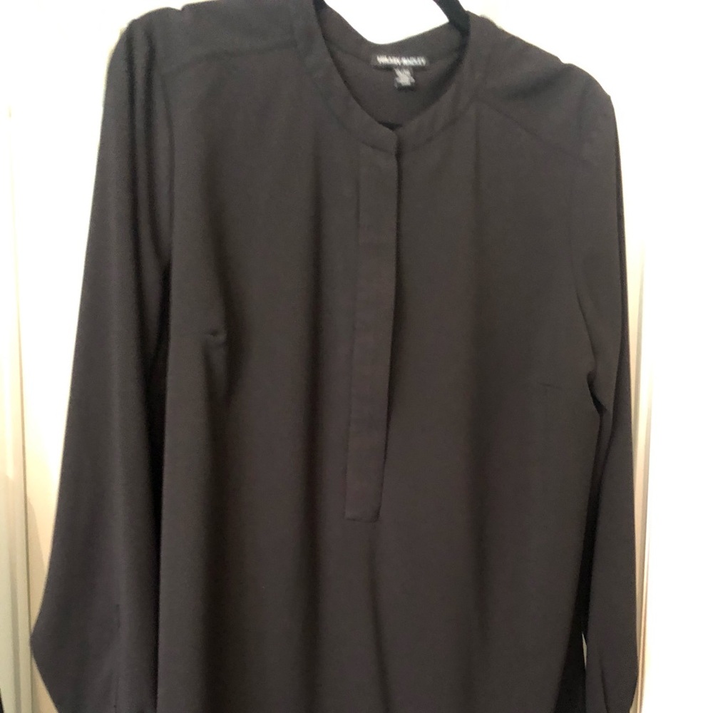 Hilary Radley Black Long sleeve blouse Size XL